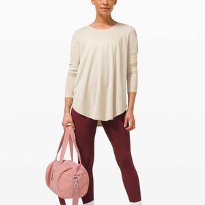 Draped Bum Covering Long Sleeve Shirt